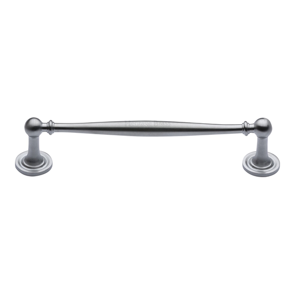 C2533 152-SC • 152 x 177 x 38mm • Satin Chrome • Heritage Brass Elegant Cabinet Pull Handle